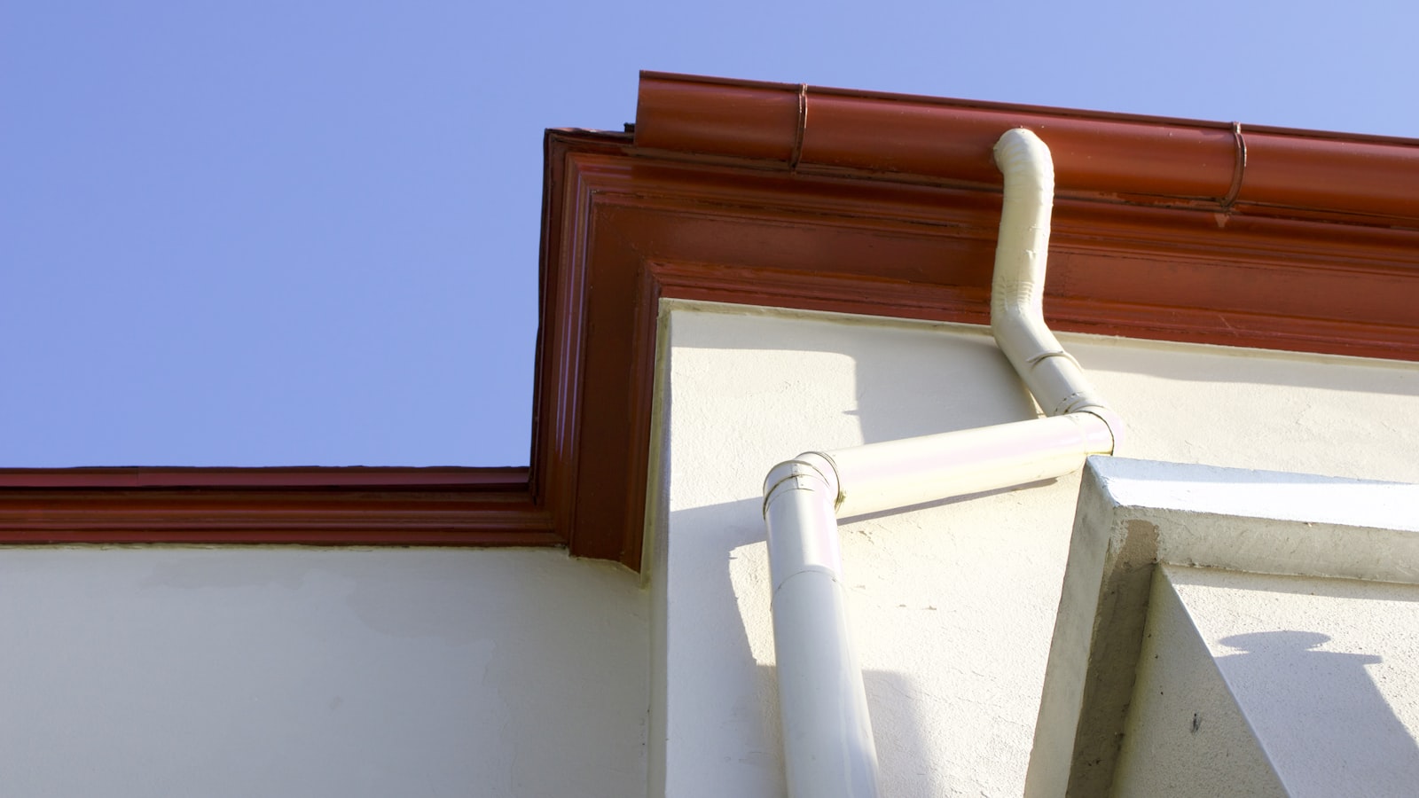 Roof repair work in progress